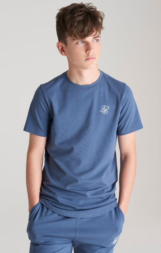 SikSilk T-Shirt & Shorts Twinset – Pastell-Blau