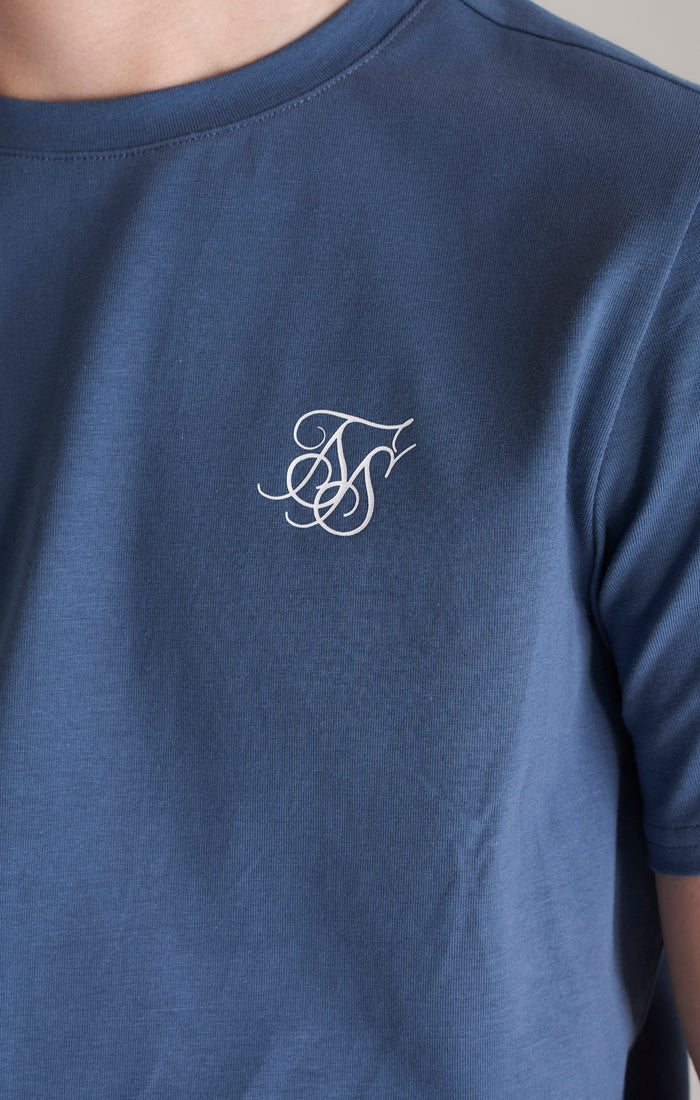SikSilk T-Shirt &amp; Shorts Twinset – Pastell-Blau (6)