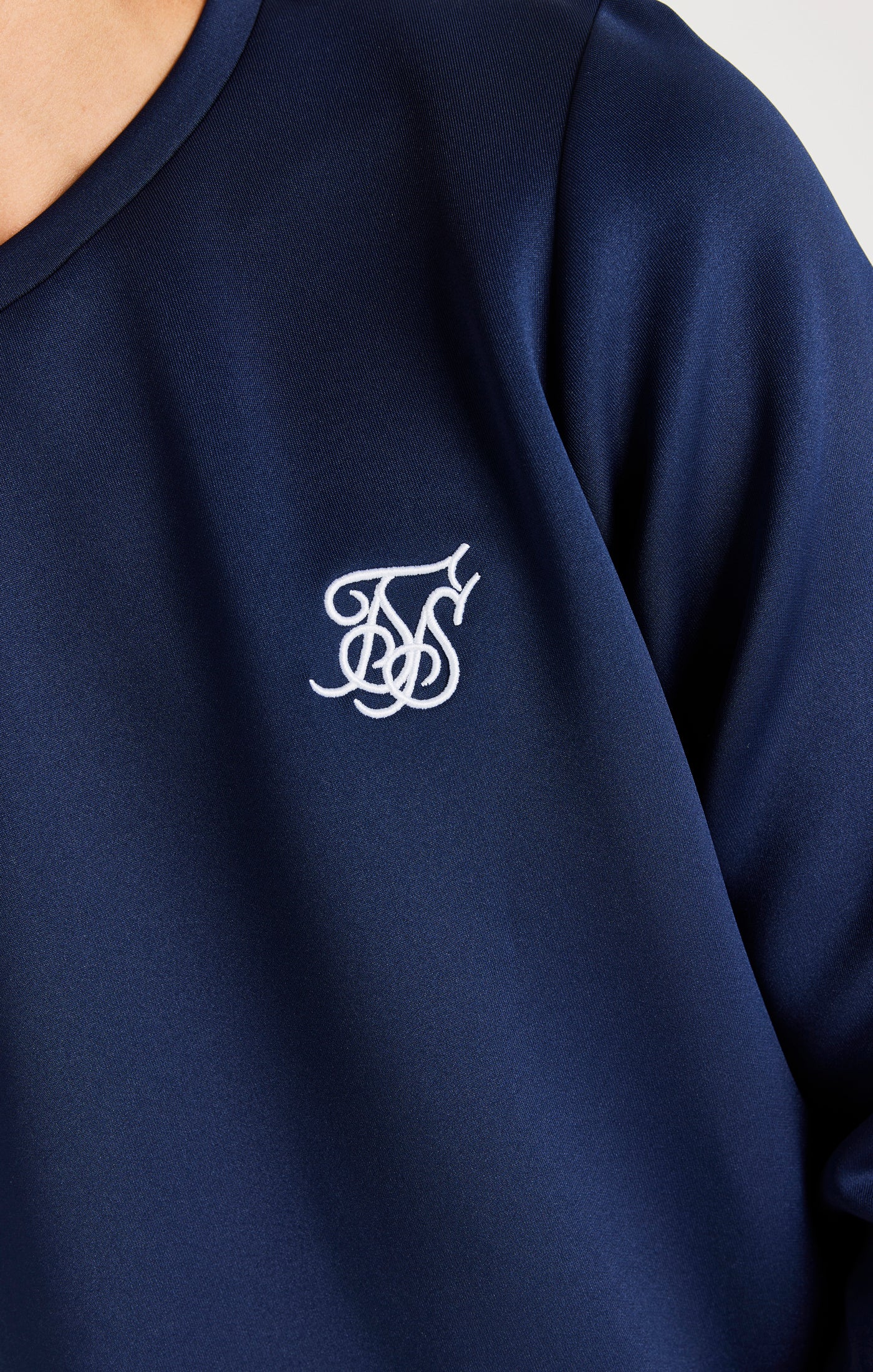 SikSilk Trainingsanzug aus Polyester mit Rundhalsausschnitt Twinset – Marineblau (5)