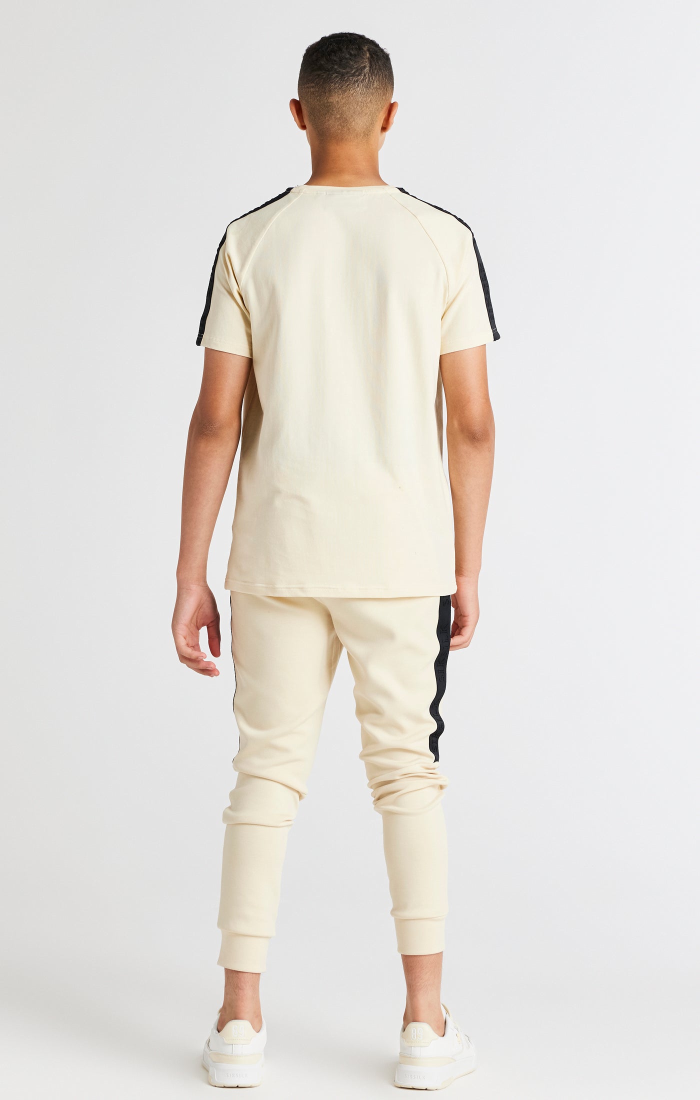 Boys Beige Taped Jogger (4)
