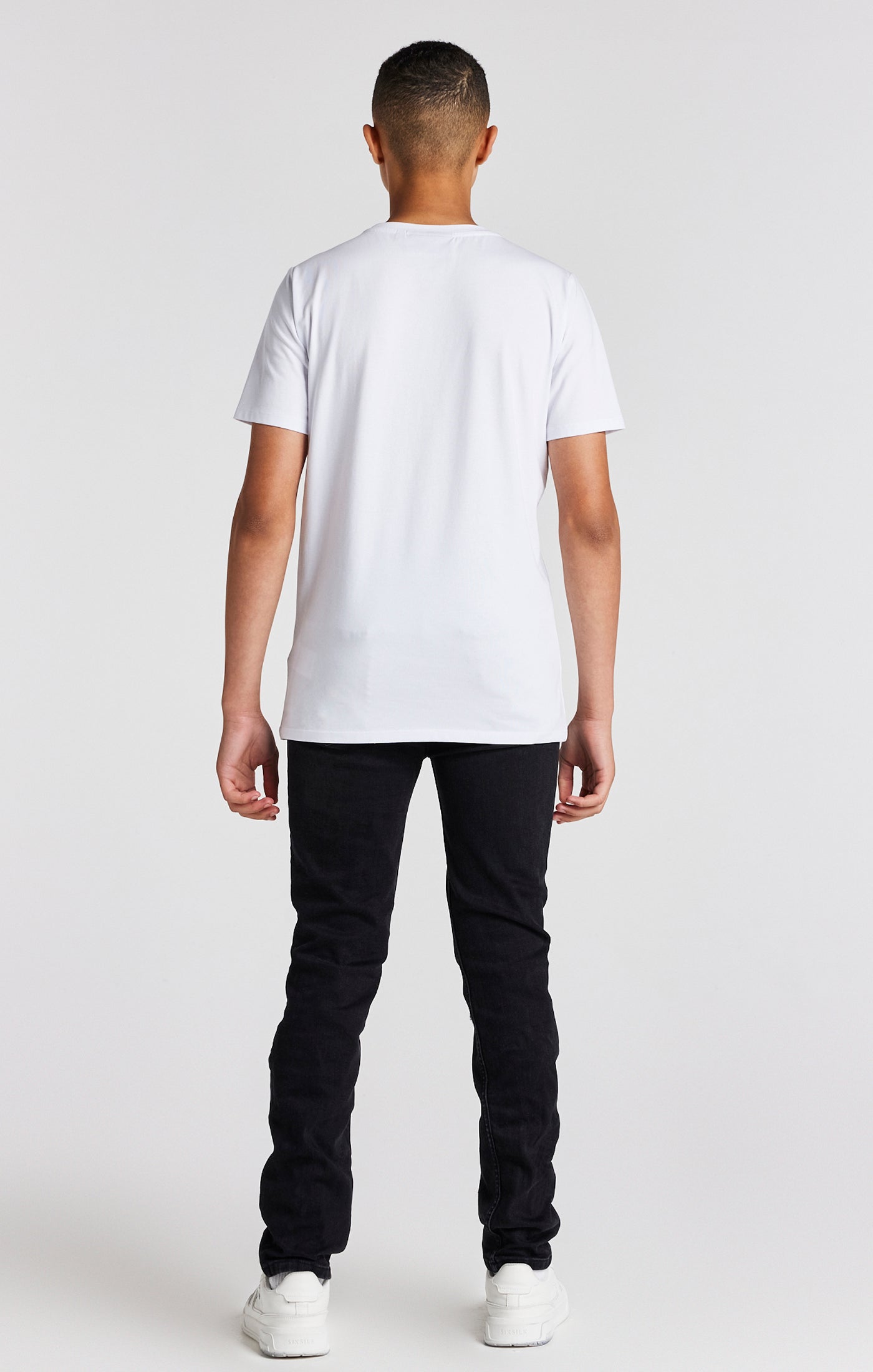 Boys White Branded T-Shirt (4)