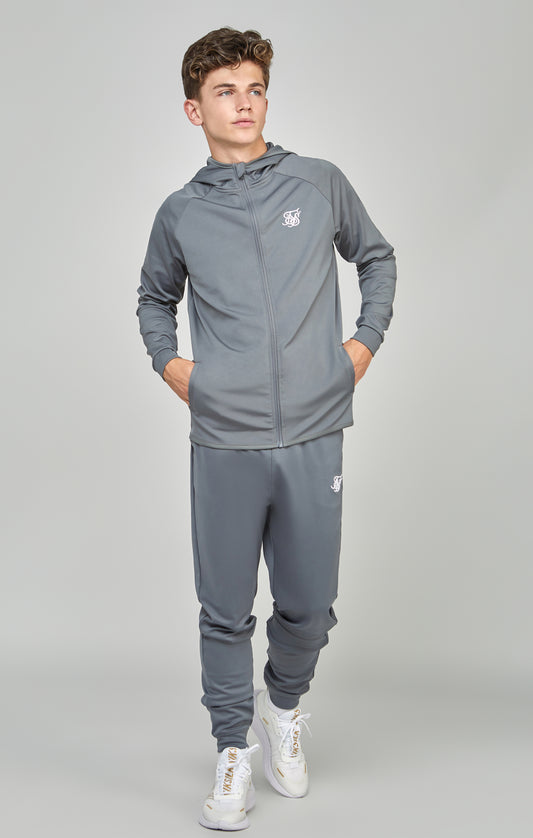 Grauer Trainingsanzug mit Zip Thru & Jogginghose für Jungen