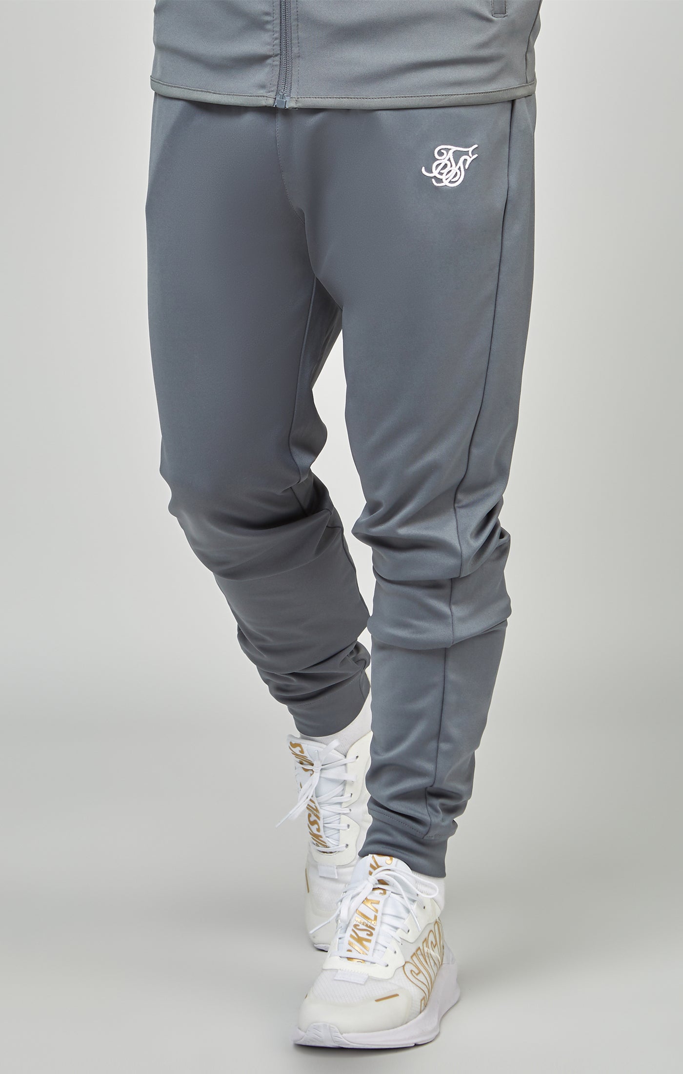 Grauer Trainingsanzug mit Zip Thru &amp; Jogginghose für Jungen (2)
