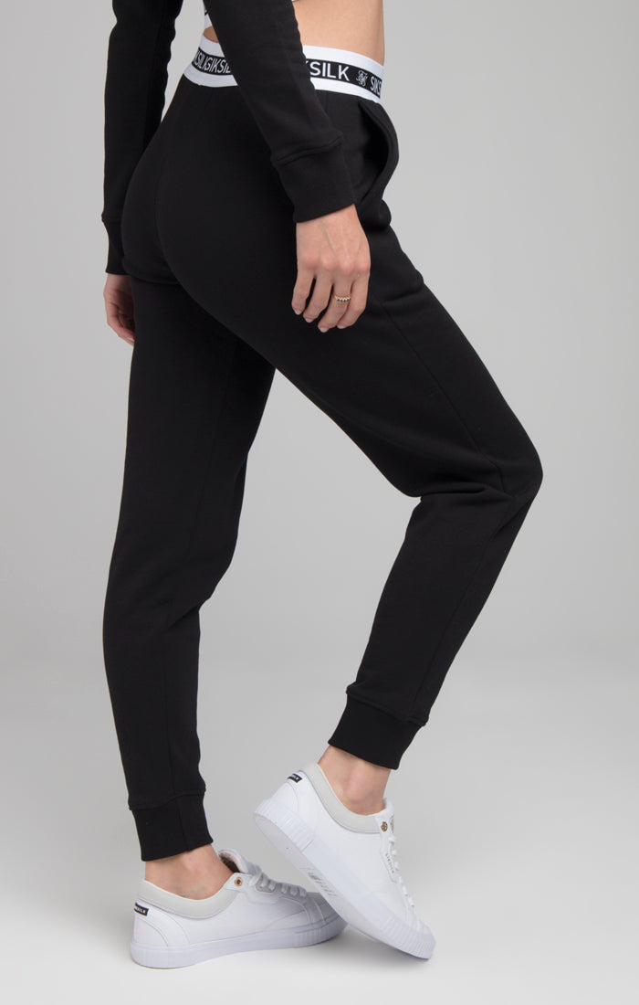SikSilk Revert Fleece Track Pants - Black (1)