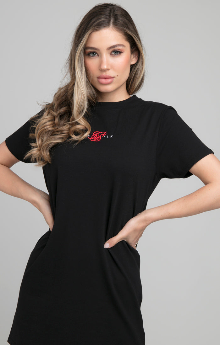 SikSilk Intensity T-Shirt Dress - Black (1)