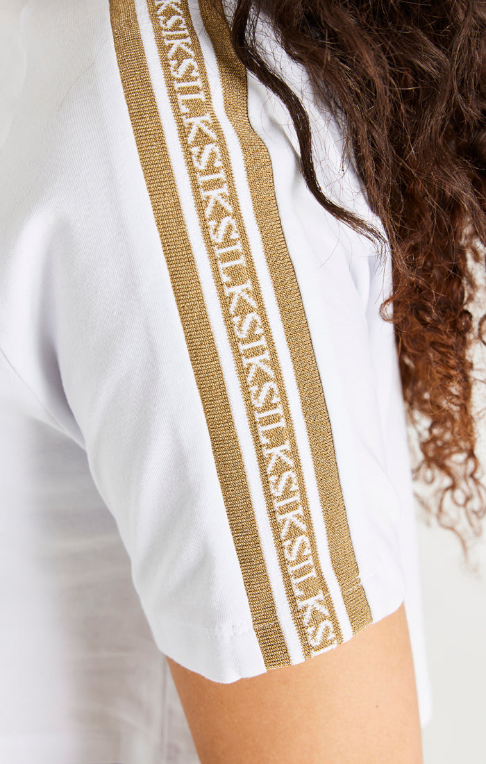 SikSilk Eminent T-Shirt mit kantiger Passform - Weiß (2)