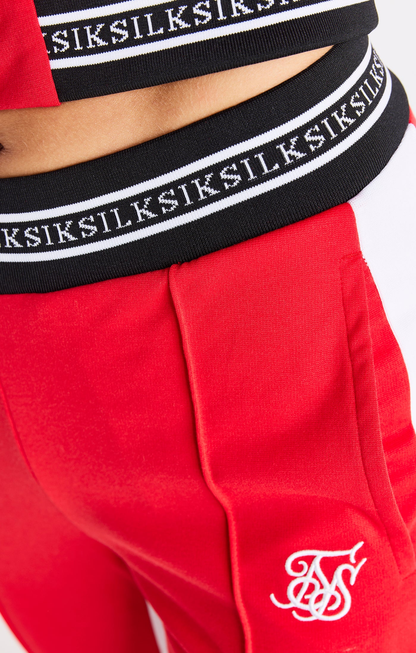 SikSilk Retro Element Track Pants - Red (4)