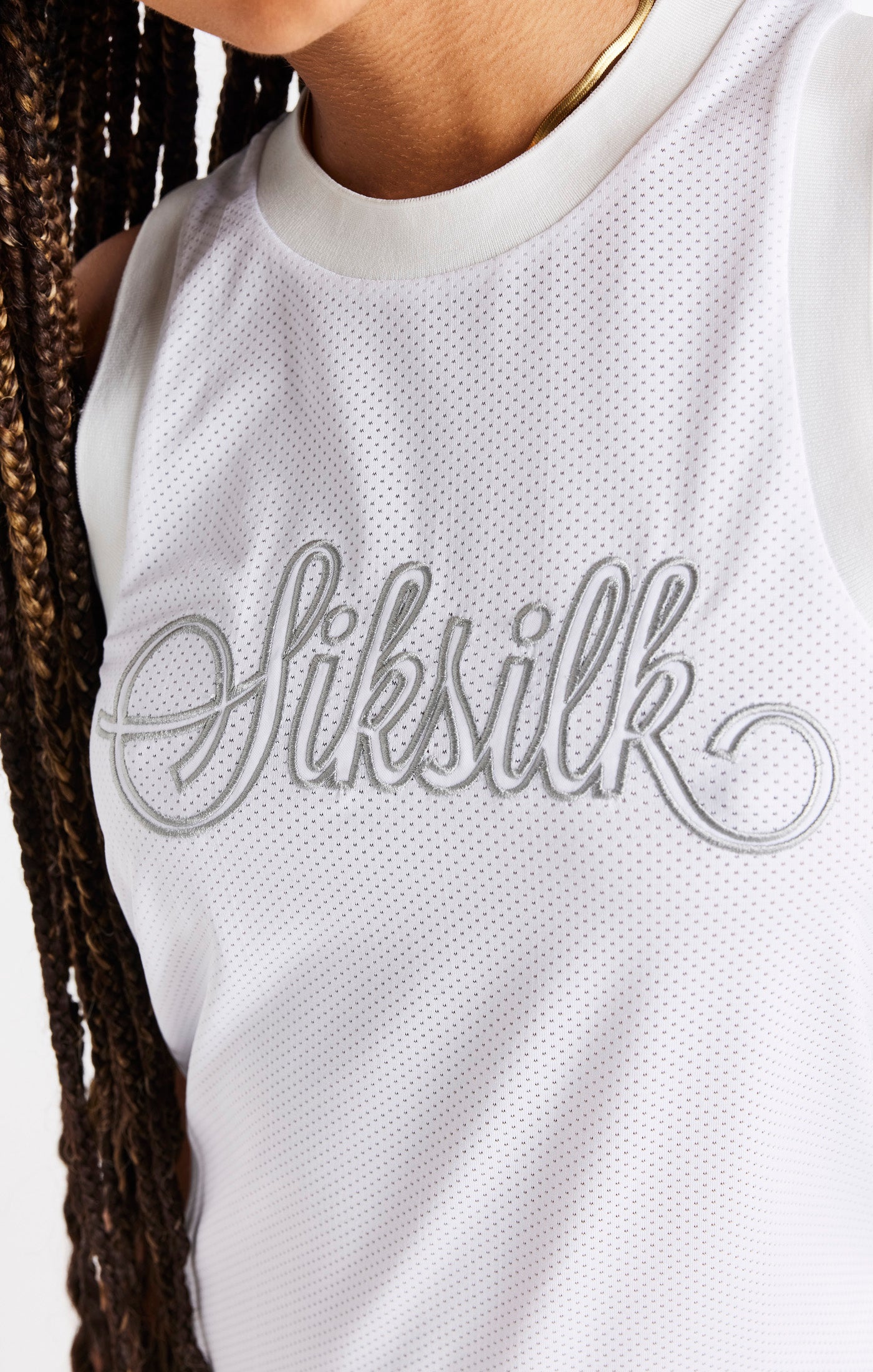 SikSilk Basketball Dress - White (1)