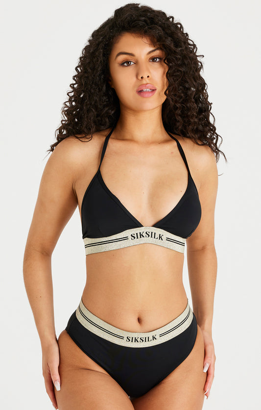 SikSilk Supremacy Bikini Top - Black