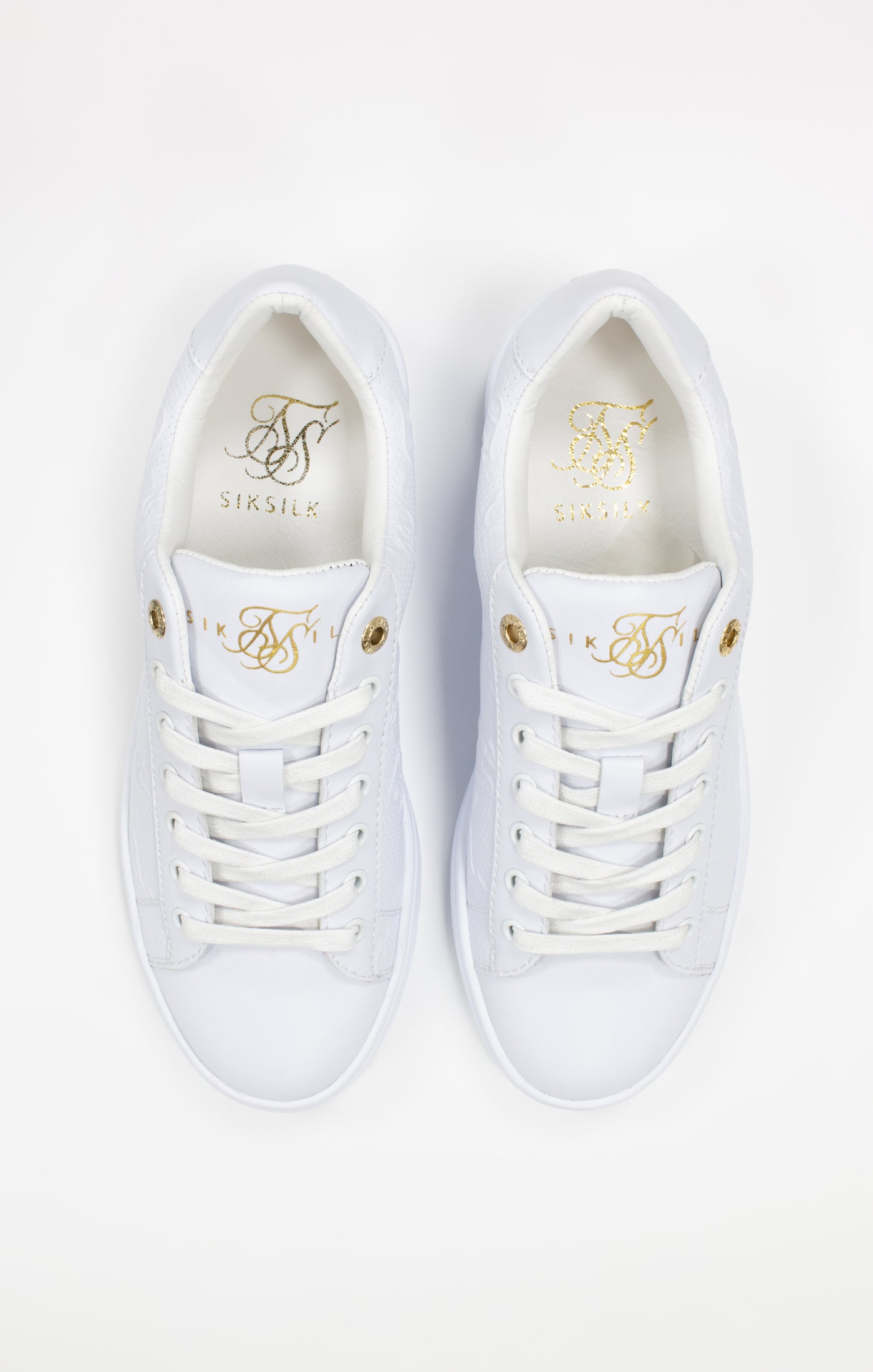SikSilk Damen-Sneaker &#39;Elite&#39; mit Monogramm – Weiß (5)