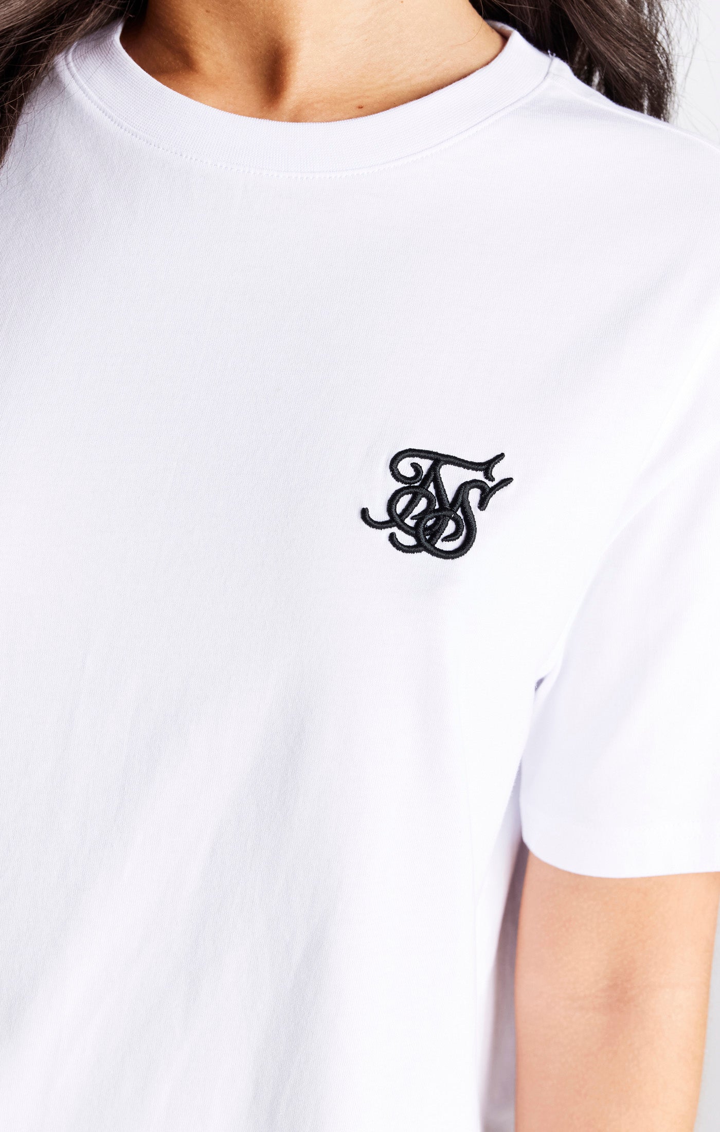 SikSilk Boyfriend-T-Shirt – Weiß (1)