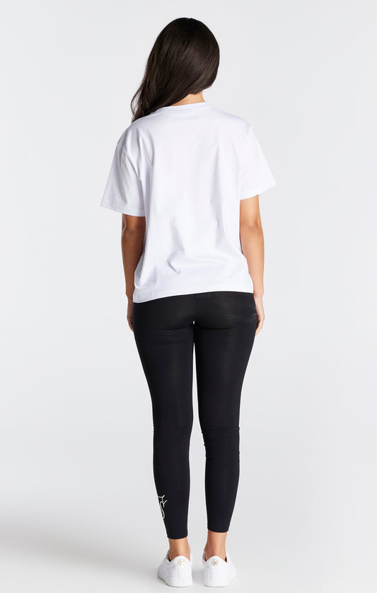 SikSilk Boyfriend-T-Shirt – Weiß