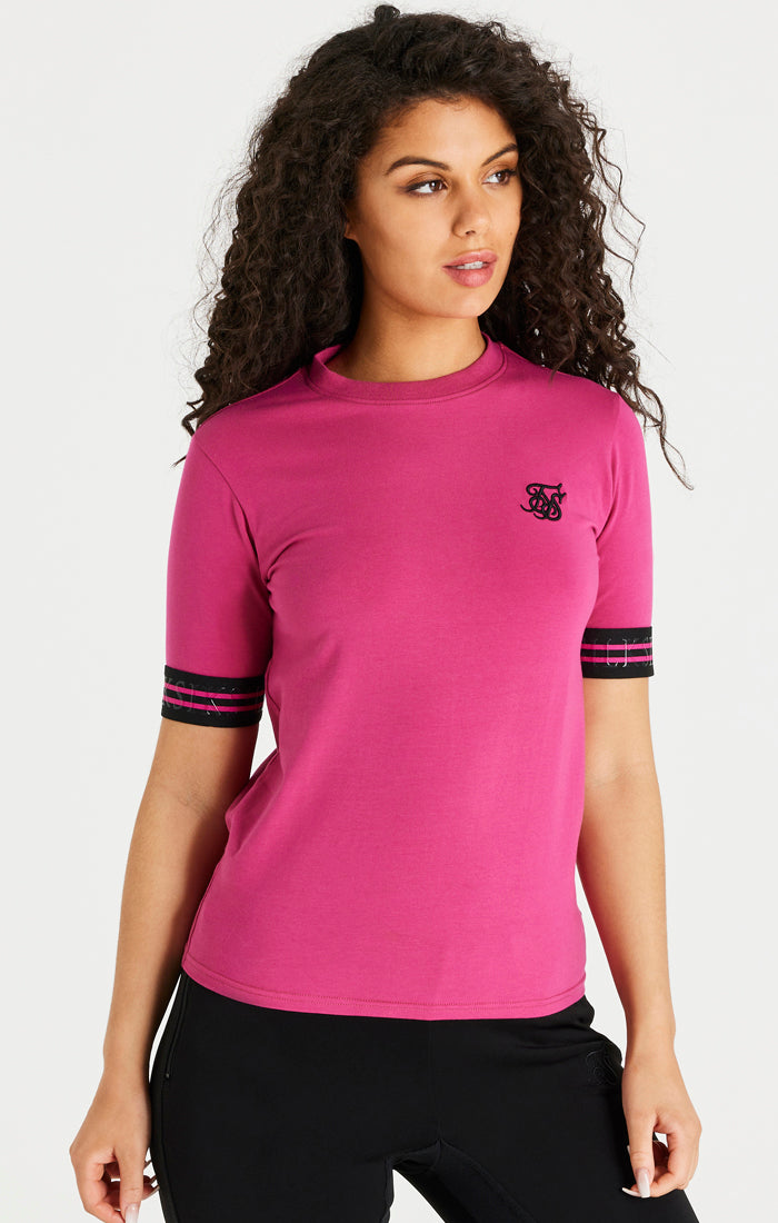 SikSilk T-Shirt mit Band - Rosa