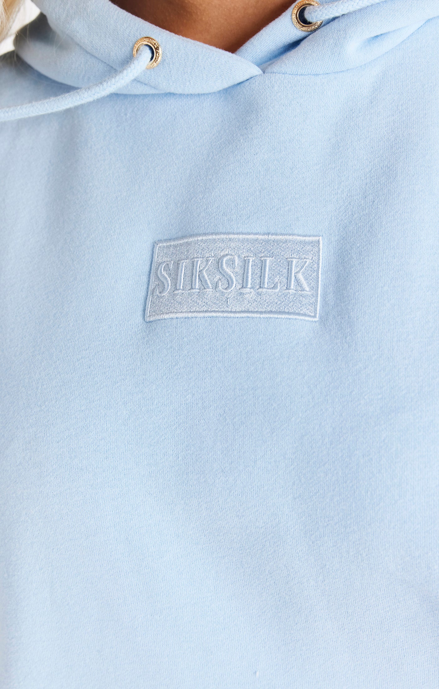 SikSilk Deluxe Oversize-Kapuzenpullover – Blau (1)