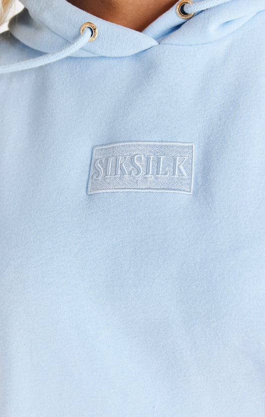 SikSilk Deluxe Oversize-Kapuzenpullover – Blau