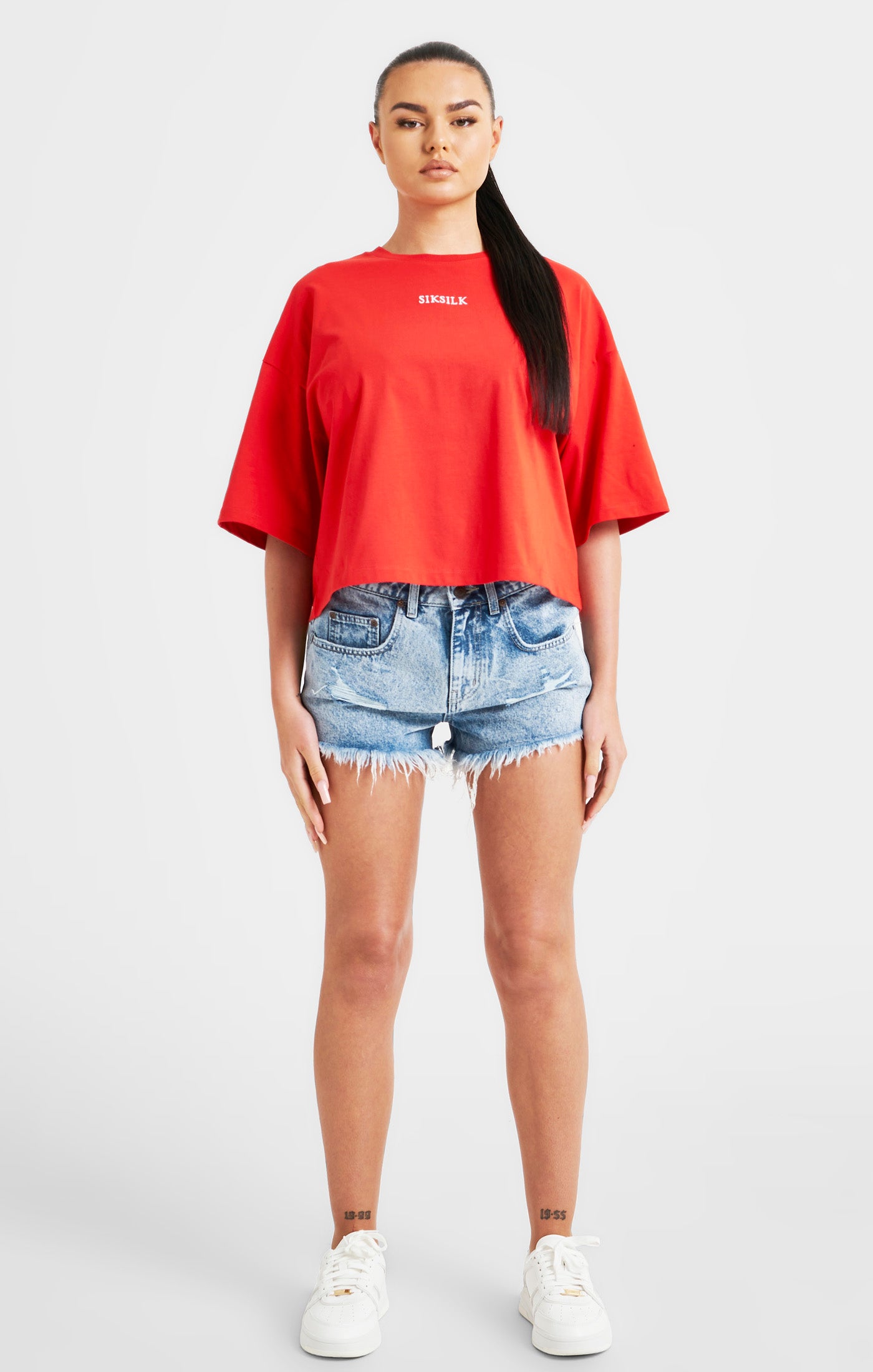Red Branded Crop T-Shirt (4)